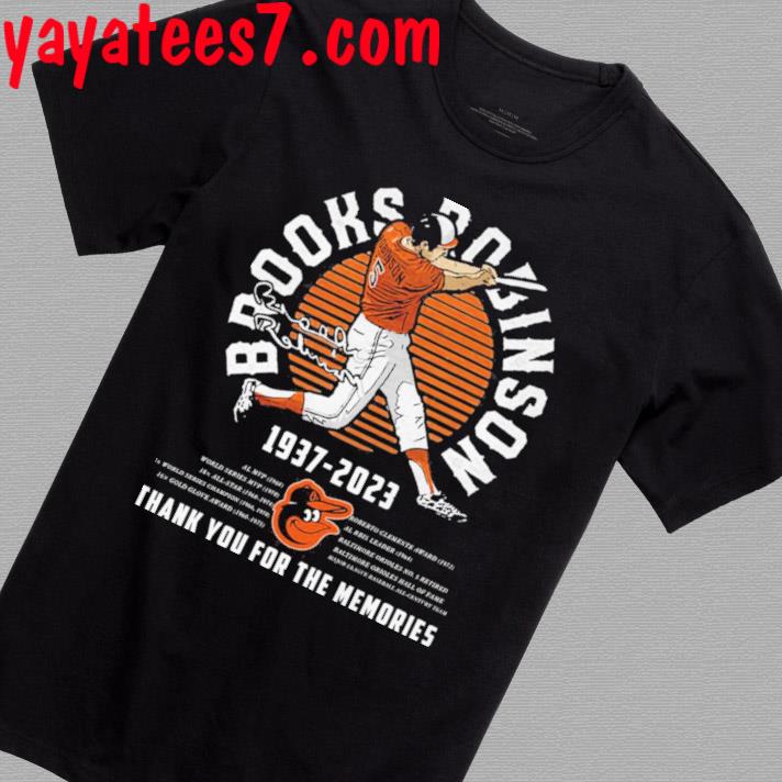 Baltimore Orioles Brooks Robinson 1937 2023 thank you for the memories signature shirt