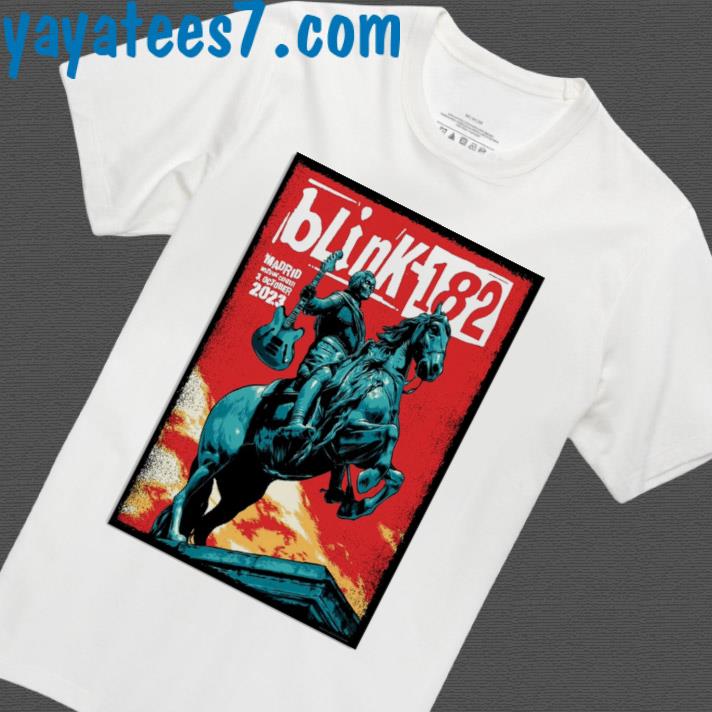 Blink-182 Wizink Center Madrid, Spain Event 2023 Poster Shirt