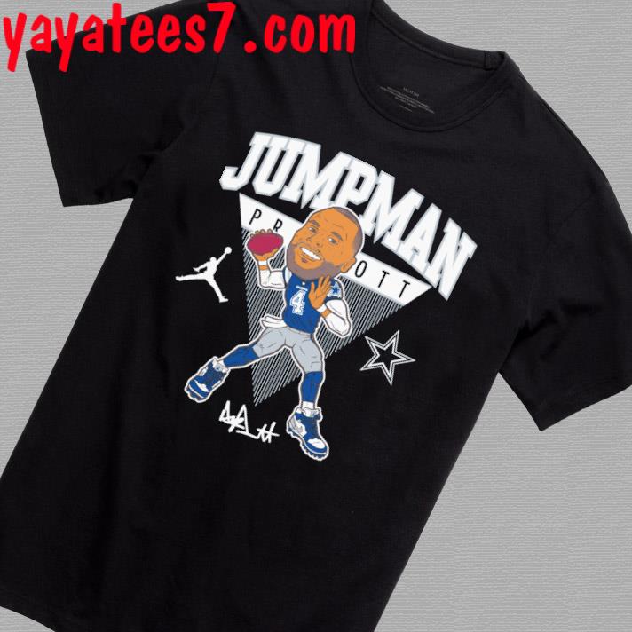 Dak Prescott Dallas Cowboys Jordan Brand Head Graphic T shirt