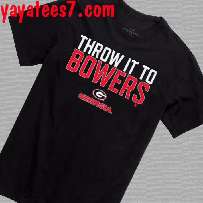 Georgia Bulldogs Throw It To Brock Bowers T-shirt,Sweater, Hoodie