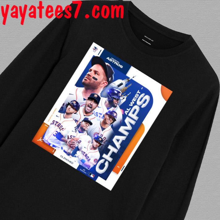 Official houston Astros Space City 2023 Al West Title Champs Poster Shirt,  hoodie, sweater, long sleeve and tank top