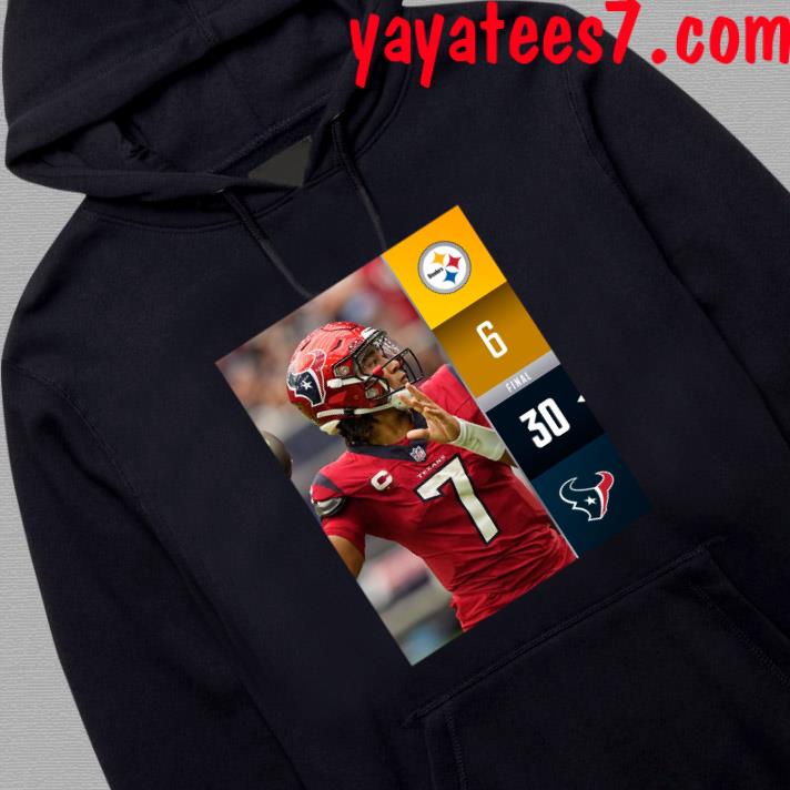 Official houston Texans Wins 30 6 Pittsburgh Steelers NFL 2023