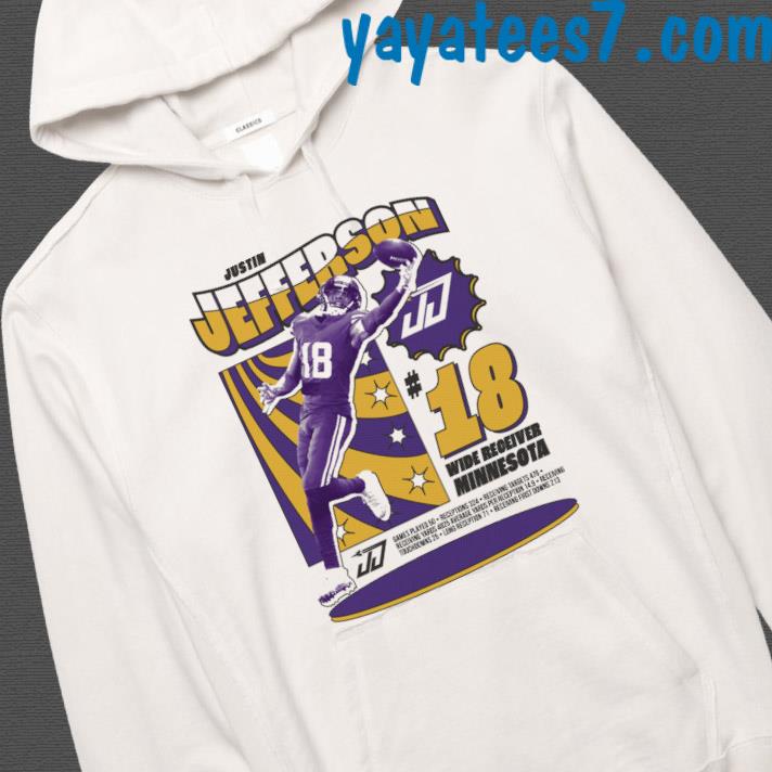 Justin Jefferson #18 Wide Receiver Minnesota T-shirt,Sweater, Hoodie, And  Long Sleeved, Ladies, Tank Top