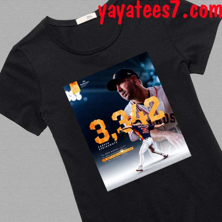 Houston Astros Justin Verlander Game 1 Stats 8 Career WS Starts shirt,  hoodie, sweater, long sleeve and tank top