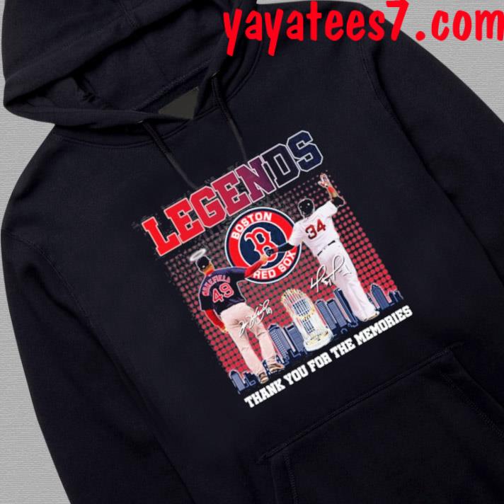 Legends Boston red sox thank you for the memories shirt, hoodie, sweater,  long sleeve and tank top