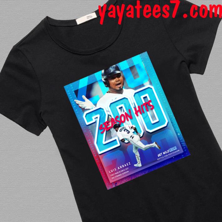 Luis Arráez Miami Marlins 200 Season Hits Shirt, hoodie, sweater, long  sleeve and tank top