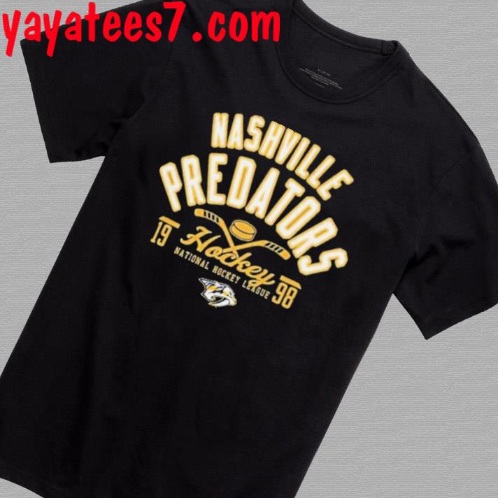 Nashville Predators Half Puck National Hockey League 1998 T-Shirt
