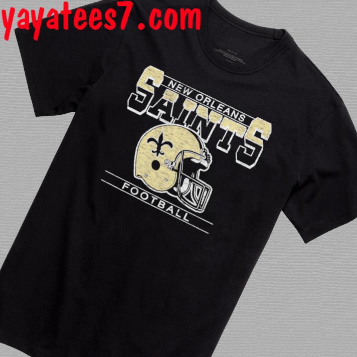 Men's '47 Black New Orleans Saints Gridiron Classics Time Lock Franklin T-Shirt Size: Small