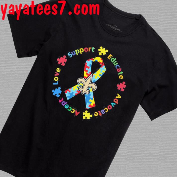 Official new Orleans Saints NFL Autism Awareness Accept Understand Love  Shirt, hoodie, sweater, long sleeve and tank top