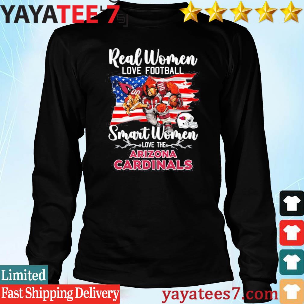 Real Women Love Football Smart Women Love The Arizona Cardinals USA Flag  Ornament Custom Name - Teespix - Store Fashion LLC