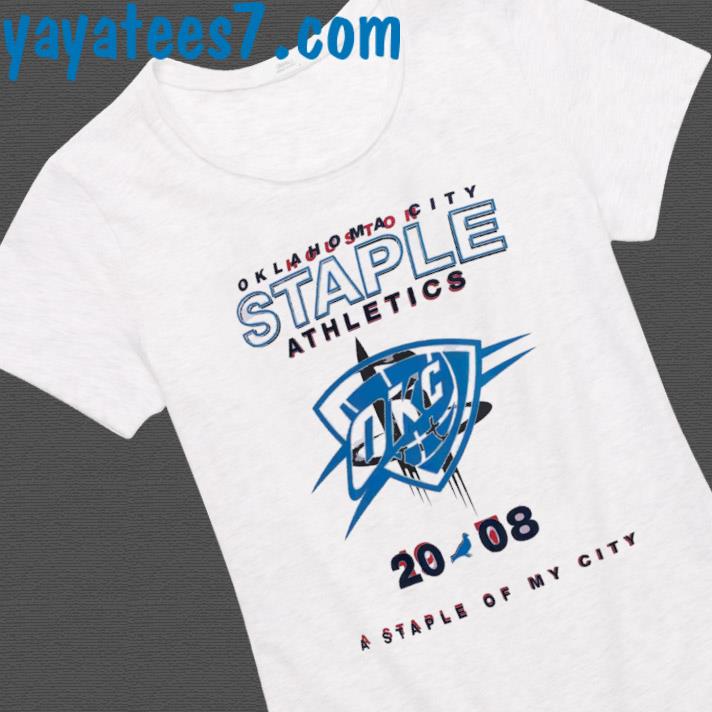 Official Oklahoma city thunder nba x staple home team shirt