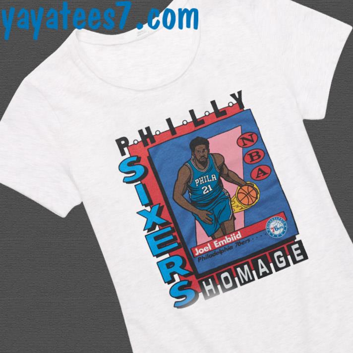 Philadelphia 76ers Joel Embiid trading card shirt, hoodie, sweater
