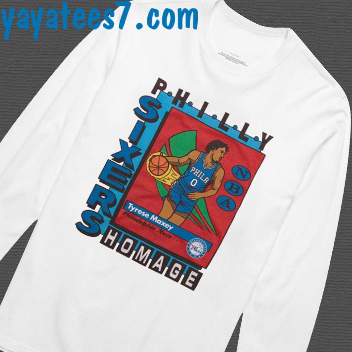 Philadelphia 76ers Tyrese Maxey trading card shirt, hoodie, sweater, long  sleeve and tank top