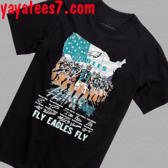 Philadelphia Eagles Country Fly Eagles Fly 2023 Signatures Shirt