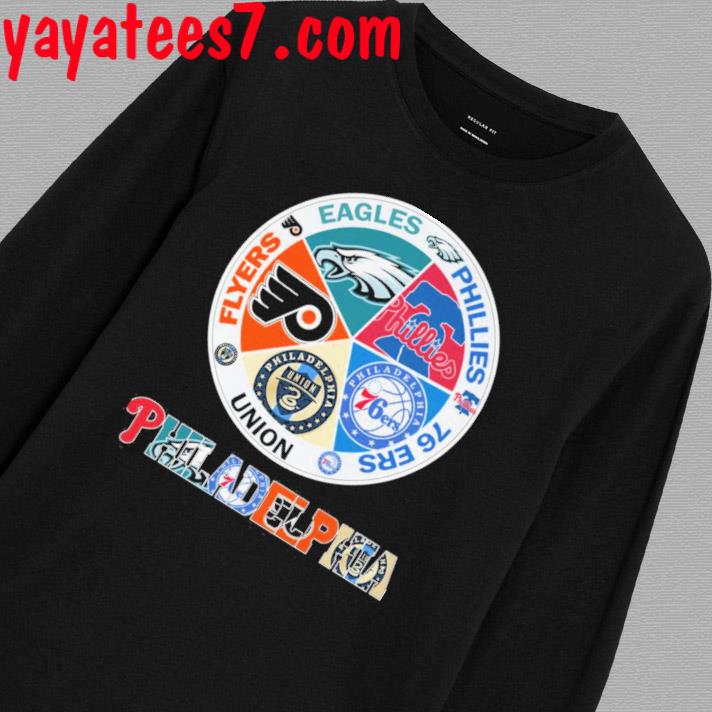 Philadelphia Teams Flyers Eagles Phillies 76 Ers Union Shirt