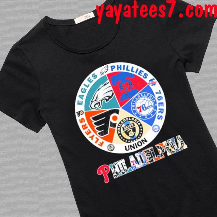 Philadelphia Flyers Eagles Phillies 76Ers Union logo shirt, hoodie,  sweater, long sleeve and tank top