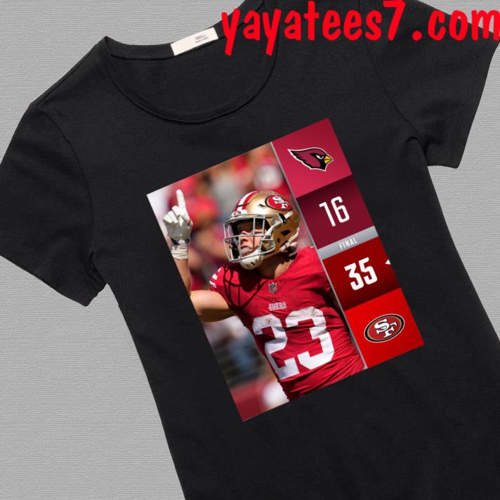 Official san Francisco 49ers 35 16 Cardinals NFL 2023 Game Day Final Score  Shirt, hoodie, sweater, long sleeve and tank top