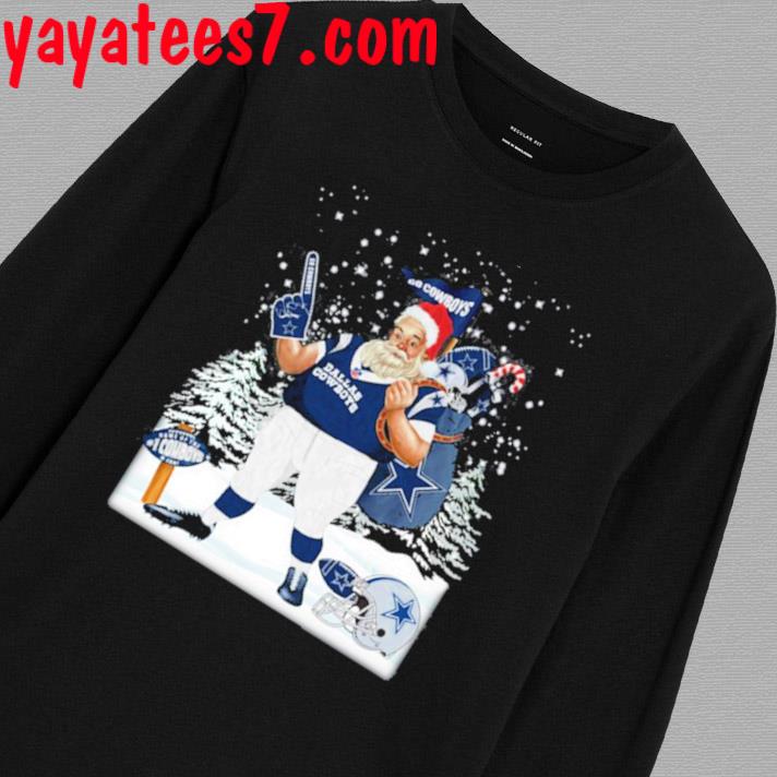 Santa Claus Dallas Cowboys Nfl Christmas Shirt