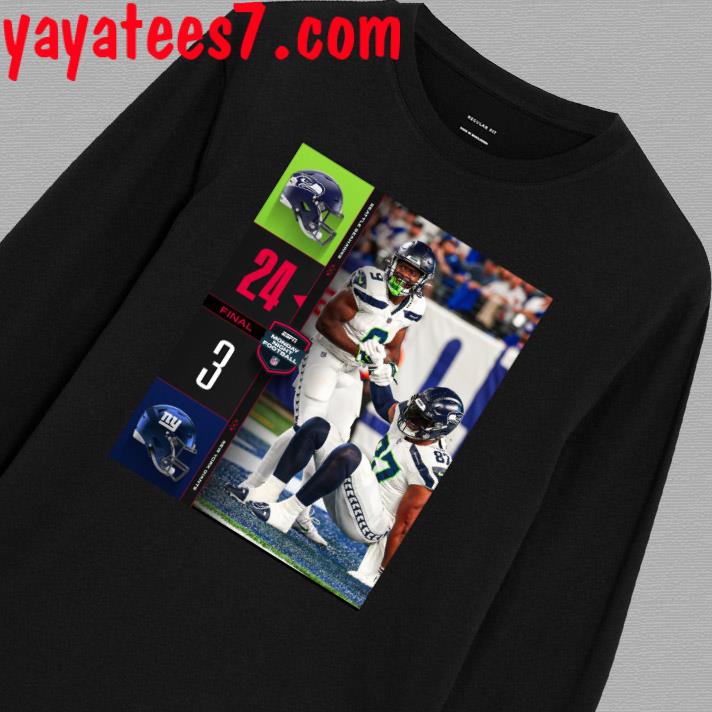 Official seattle Seahawks 24 3 New York Giants 2023 Gameday Final Score  Shirt, hoodie, sweater, long sleeve and tank top