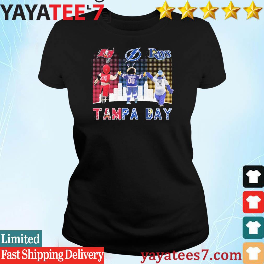 Tampa Bay Buccaneers, Tampa Bay Lightning and Tampa Bay Rays mascot shirt,  hoodie, sweatshirt for men and women