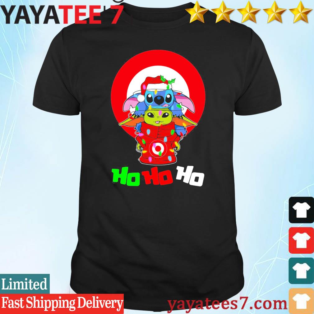 Stitch and baby Yoda Target ho ho ho Christmas shirt - Limotees