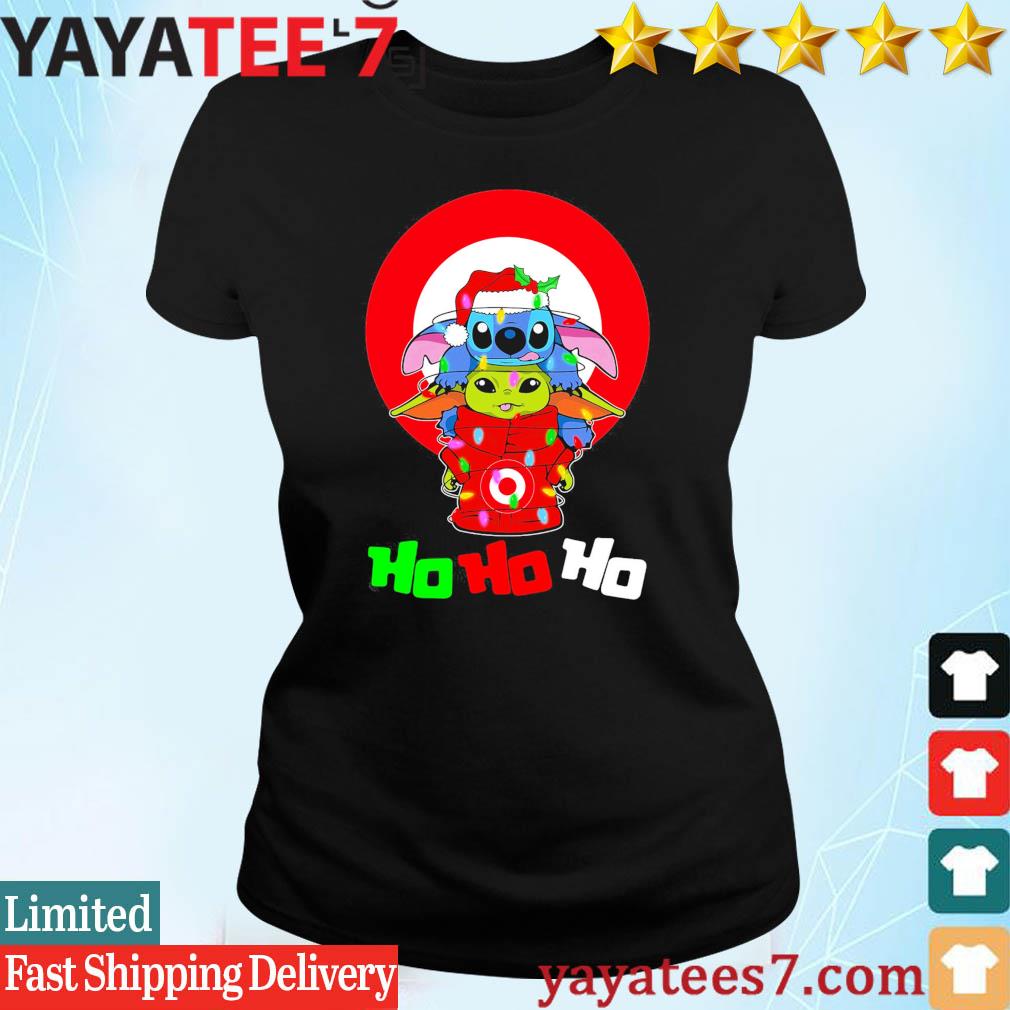 Stitch and baby Yoda Target ho ho ho Christmas shirt - Limotees