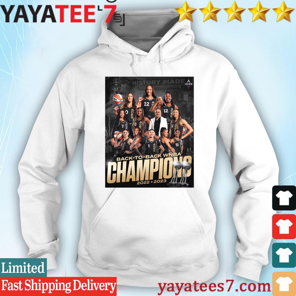 Las Vegas Aces back to back WNBA champions 2022 2023 shirt, hoodie, sweater  and long sleeve