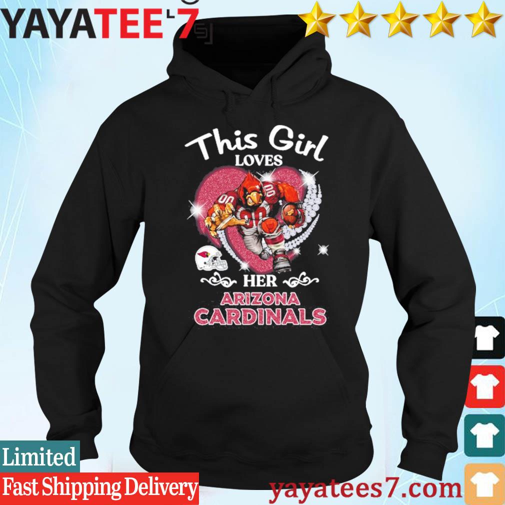 Official This Girl Love Her Arizona Cardinals Mascot Shirt, hoodie,  sweater, long sleeve and tank top