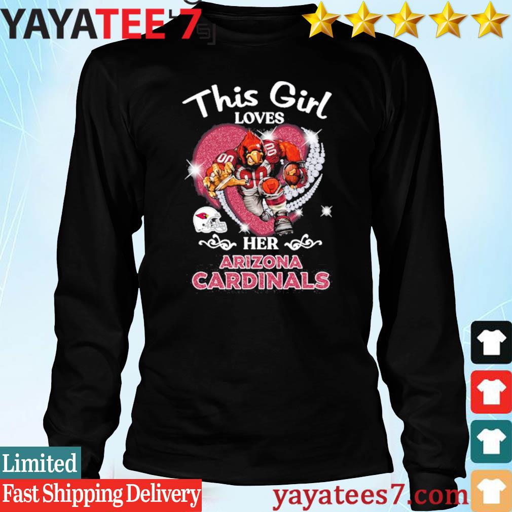 Official This Girl Love Her Arizona Cardinals Mascot Shirt, hoodie,  sweater, long sleeve and tank top