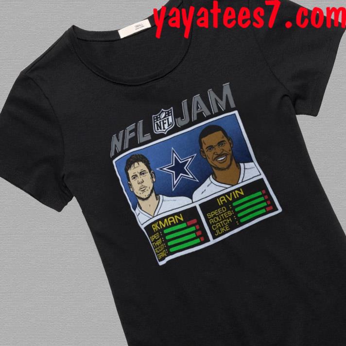 Homage Men's Homage Michael Irvin & Troy Aikman Heathered Navy Dallas  Cowboys NFL Retired Jam Tri-Blend T-Shirt