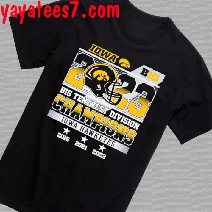 Original 2023 Big Ten West Division Champions Iowa Hawkeyes T-Shirt