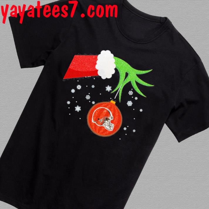 The Grinch Ornament Cleveland Browns Christmas Sweatshirt