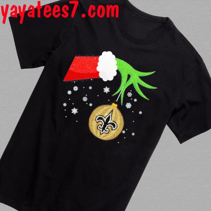 The Grinch Ornament New Orleans Saints Christmas Sweatshirt