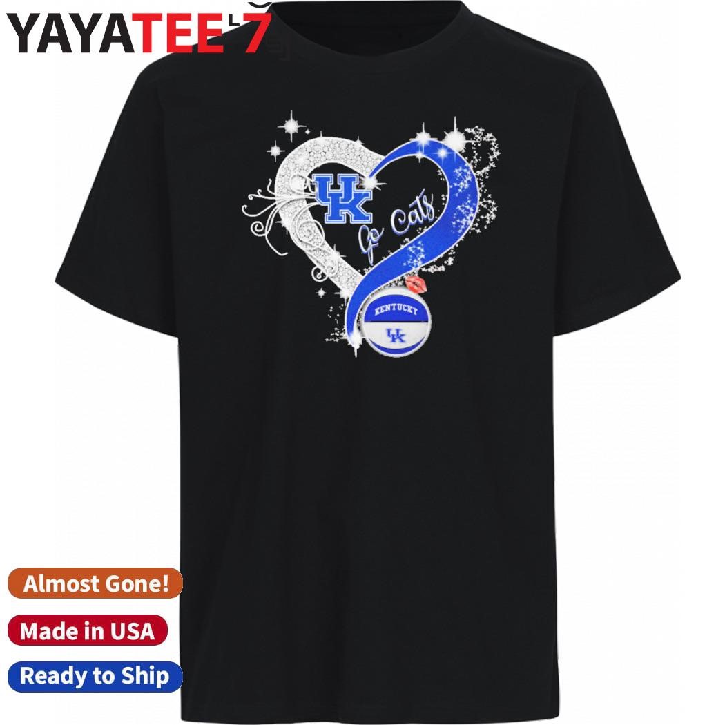 Design Kentucky Wildcats Logo Heart Let's Go Cats Shirt