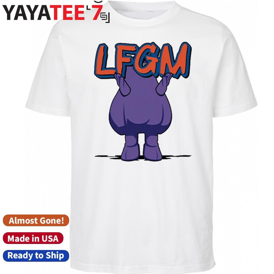 Official New York Mets Grimace Lfgm Sign Shirt