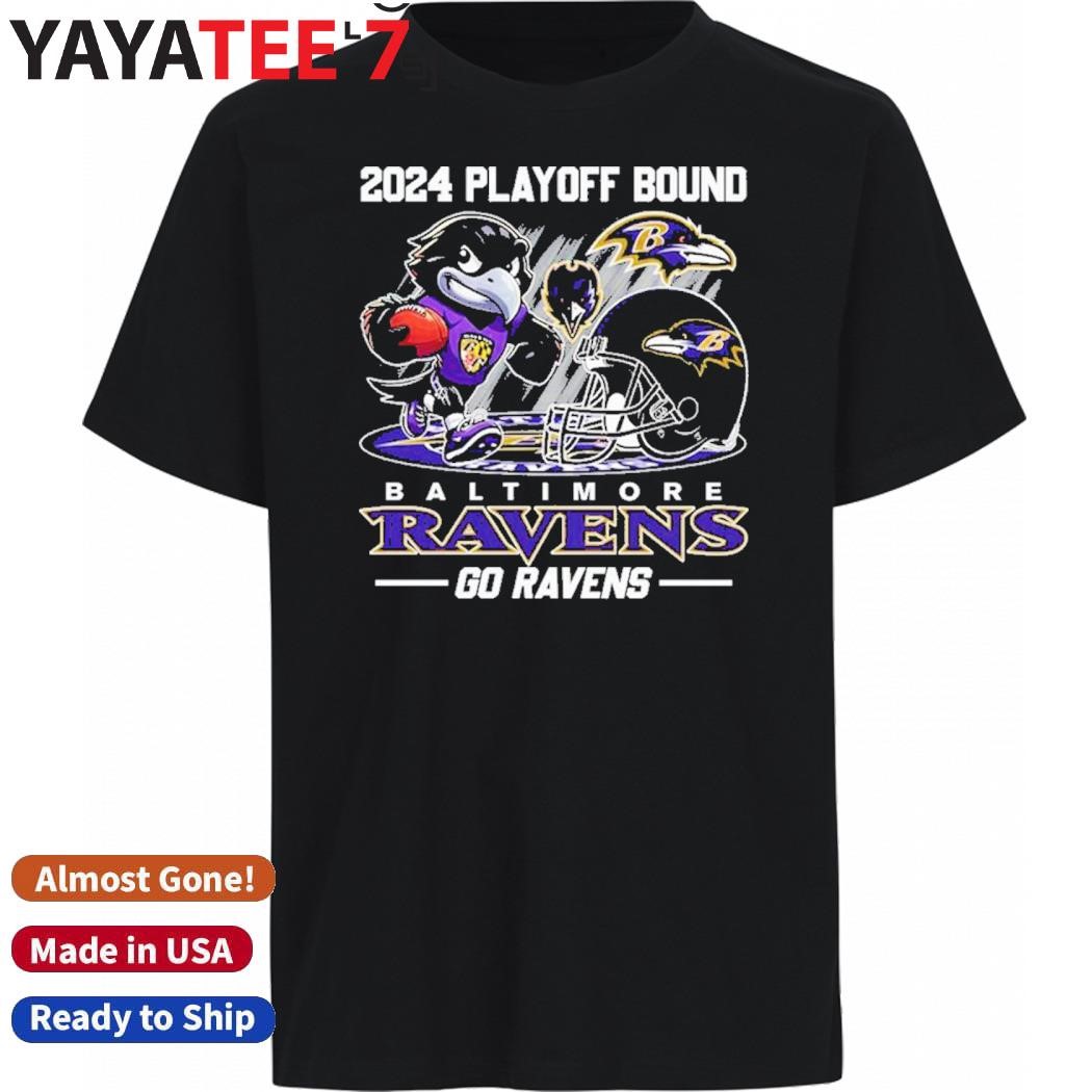 Original Baltimore Ravens Mascot 2024 NFL Playoff Bound Go Ravens Shirt