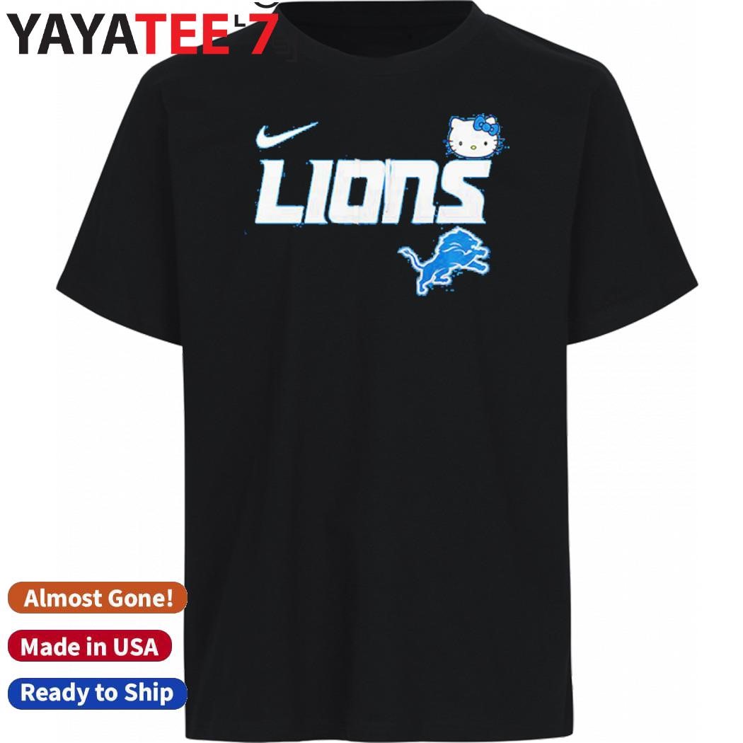 Original Detroit Lions X Nike Hello Kitty Football Gameday Logo Shirt