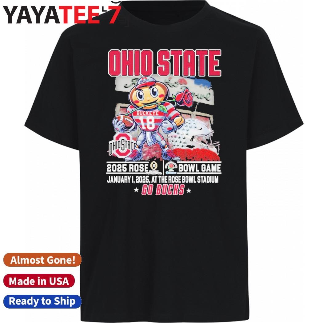 Original Ohio State Buckeyes Mascot 2025 Rose Bowl Game Go Bucks Shirt