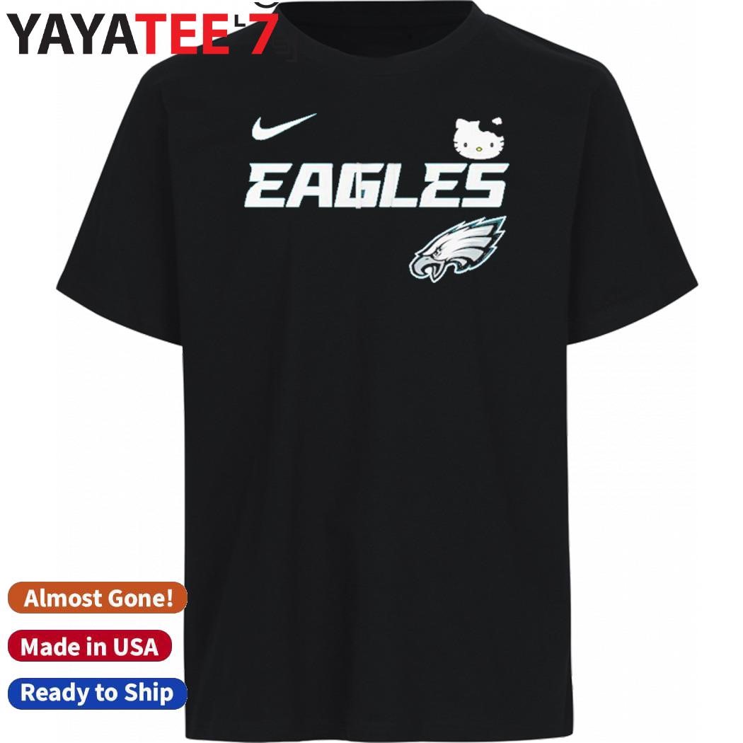 Original Philadelphia Eagles X Nike Hello Kitty Football Gameday Logo Shirt