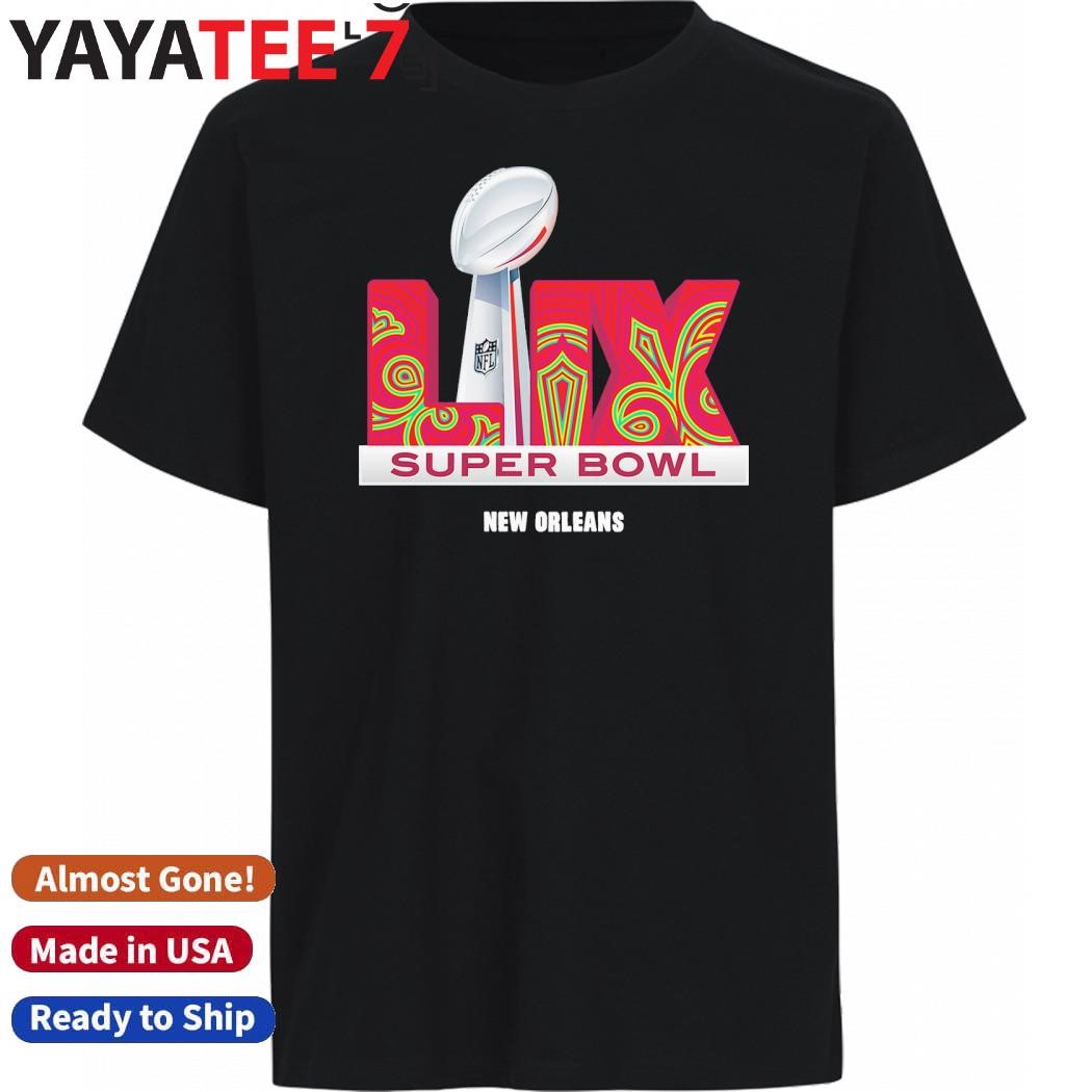 Original Super Bowl LIX Trophy Dimension Official Logo T-Shirt