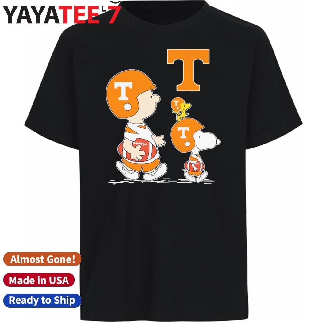 Original Woodstock and Charlie Brown Tennessee Volunteers legendary Peanuts characters Shirt