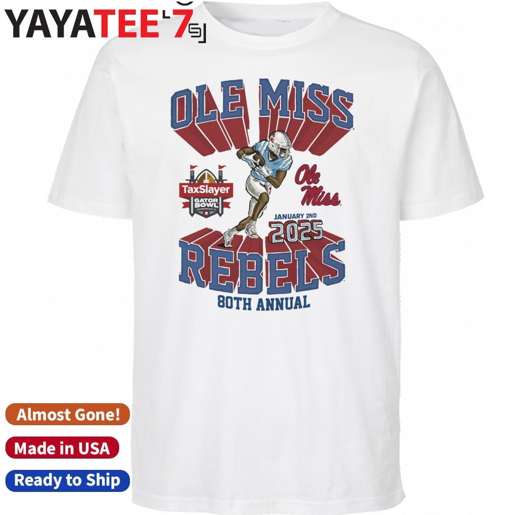 Top Ole Miss 80th Annual 2025 Gator Bowl Game Day Shirt